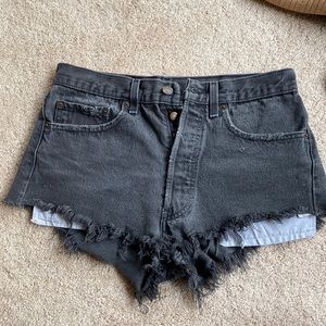 Levi’s 501 black shorts